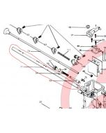 700-17012 - Throttle Shaft: RS Carbs, LH pull