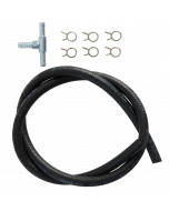 IH-001-T - 1m 7.5mm Fuel hose with T-piece and clips 