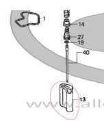 N502-27700 - Keihin Genuine Throttle Valve, PWK38 Short Body, #7.0 - Use N502-17xxx