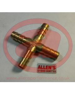 MTX08 - Cross Piece - Brass - 8mm