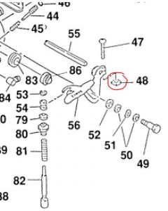 0205-800-1100 - Nut: Cold Start Lever