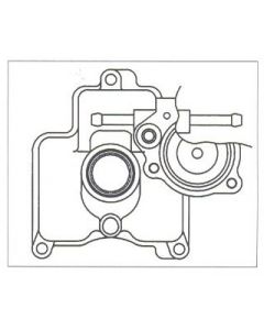 1050-865-2100 - Float bowl: FCR Downdraft pump, two outlet