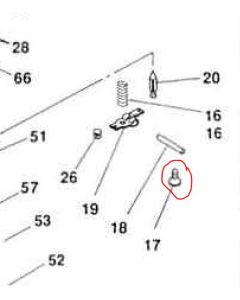 4115-800-1101 - Screw: Jet Block, CR AKA 16075-038-2000