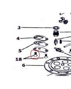 C6=0307 - Screw - Countersunk for butterflies