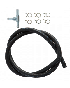 IH-001-T - 1m 7.5mm Fuel hose with T-piece and clips 