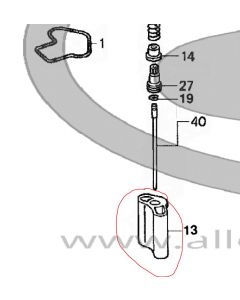 N502-27700 - Keihin Genuine Throttle Valve, PWK38 Short Body, #7.0 - Use N502-17xxx