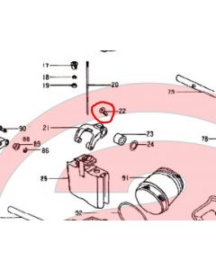 TMR40/62-1A - Screw: Lifting Arm (Fixed)