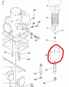 VM20/565-SIZE-(Mikuni Genuine Throttle Valve VM20-151)