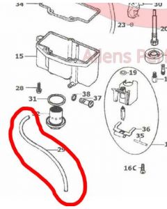 VM20/594 - Hose, 3mm diameter, 400mm long