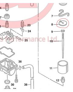 W1506-018-9900 - Genuine Keihin Th.Valve Plate